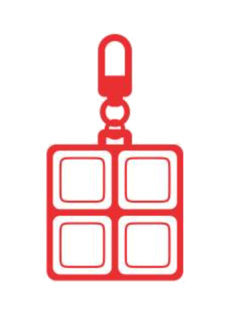 4-Keycap Keychain